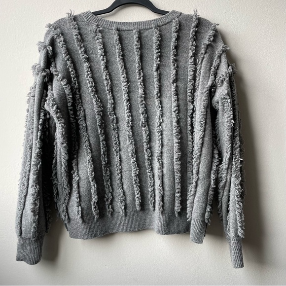 Madewell Gray Textured Crew Neck Sweater - Picture 5 of 8